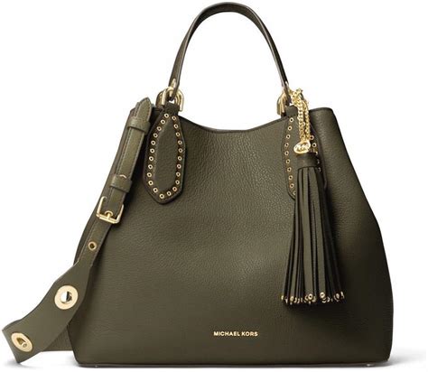 michael kors brooklyn large olive|michael kors clothing.